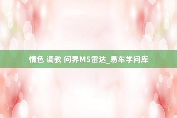 情色 调教 问界M5雷达_易车学问库