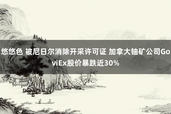 悠悠色 被尼日尔消除开采许可证 加拿大铀矿公司GoviEx股价暴跌近30%